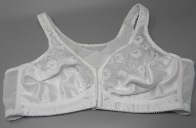 Exquisite Form Bra White Front Closure Wire Free 565 Size 38C | eBay