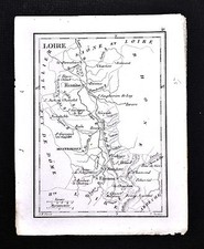 1833 Perrot Tardieu Map - Loire - Roanne St. Etienne Montbrison Feur - France