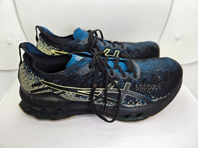 Asics Gel-Kinsei Blast Shoes Men's 11 Black Yellow Running Athletic Gym Sneakers