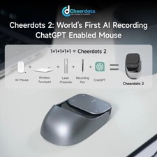 Cheerdots2 Bluetooth Detachable AI Air Mouse Wireless Split AI-Recording Mouse