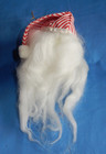 Vintage Santa Claus Plastic Head w Long Beard Christmas Ornament — photo 3