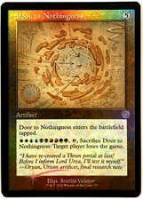 MTG Door to Nothingness *RETRO FRAME SCHEMATIC FOIL* The Brothers' War 77 NM