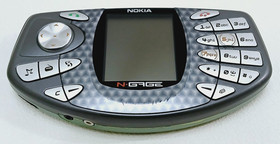 Nokia N-Gage Green Console / Phone &ndash; Rare &ndash; With Memory Card &ndash; For Parts Only