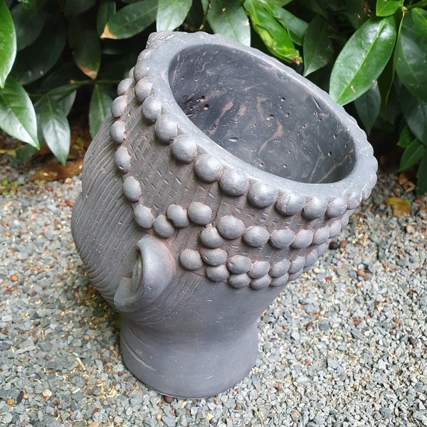 Gartenfigur Indigen Blumentopf 20 Cm - Deko Blumentopf -Pflanztopf-image