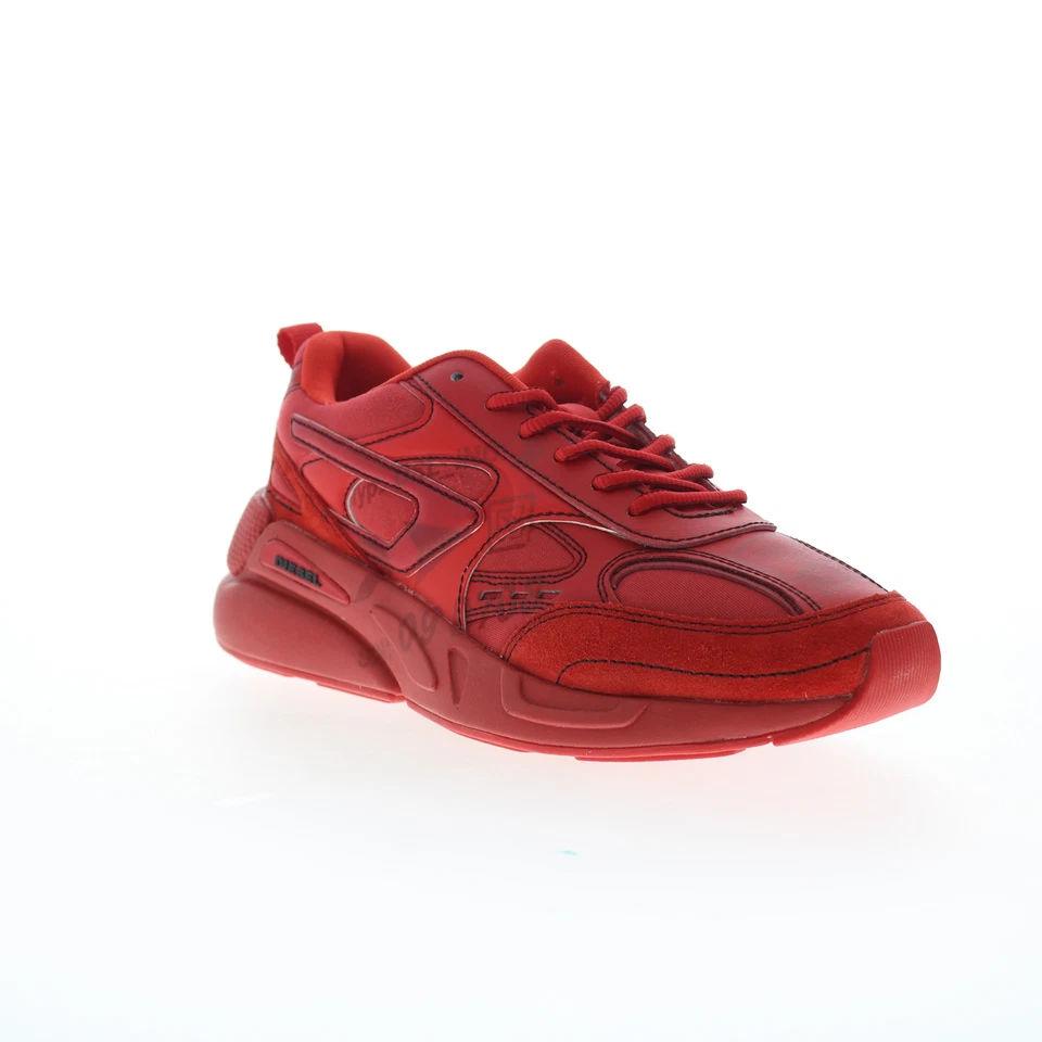 Diesel S-Serendipity Deportivas Para Hombres Rojo Lona Estilo de Vida Tenis Zapatos Foto 2 de 4