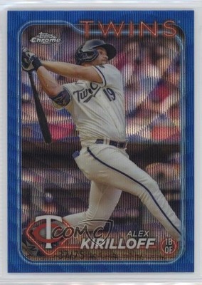 2024 Topps Chrome Blue Wave Refractor 37/75 Alex Kirilloff #206 09p1