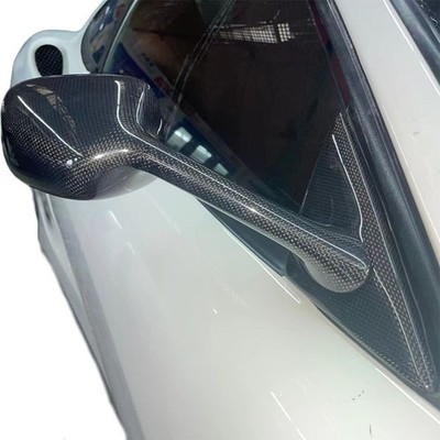 1x1 Weave Carbon Fiber Side Wing Mirror Covers Replace for Ferrari 360 1999-2005