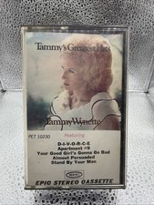 Tammy Wynette Greatest Hits RETRO audio music artist Cassette Tape