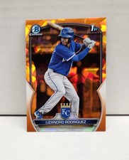 LIZANDRO RODRIGUEZ 2023 Bowman Chrome Prospects ORANGE SAPPHIRE REFRACTOR /50