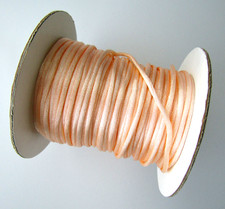 2mm x 55 Yard Peach Rattail Satin Polyester Beading Cord Jewelry Macram 