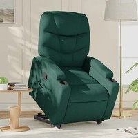 Relaxsessel Mit Aufstehhilfe Stoff DunkelgrüN Sessel Senioren