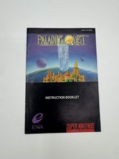 Paladin's Quest Super Nintendo SNES Instruction Manual Booklet ONLY CLEAN 