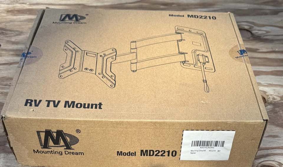 Montaje Dream Full Motion TV Mount Mdl 2210 hasta 44 lb, 17” a 39” Foto 2 de 4