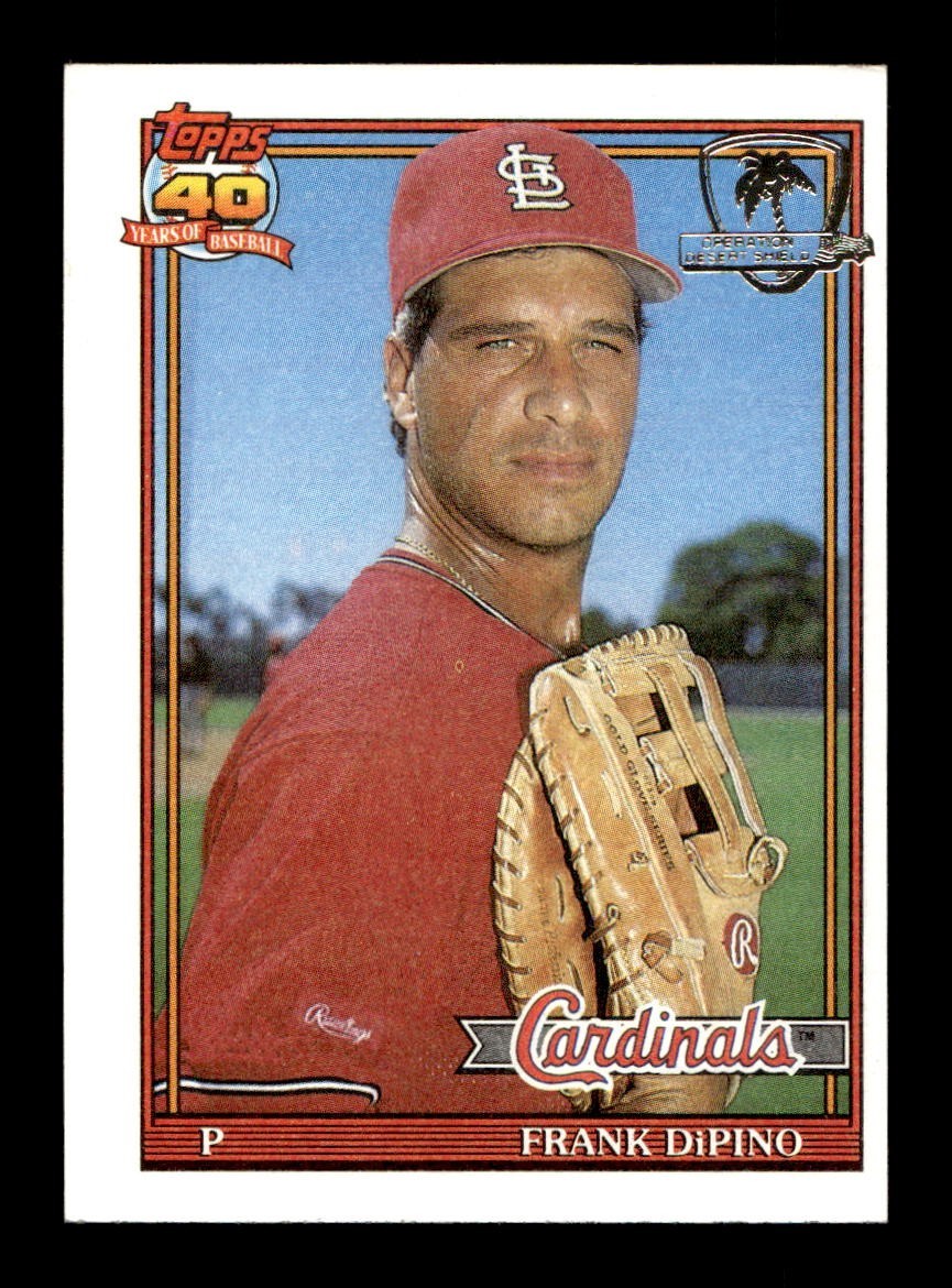 1991 Topps DESERT SHIELD #112 Frank DiPino Cardinals EX-MT *6e