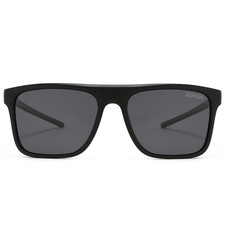 Ferrari 8008 Sunglasses Matte Black Frame Gray Lenses 57-21-142mm UV