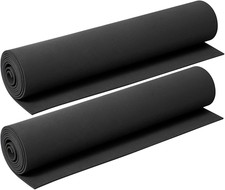 2 Pack EVA Foam 2Mm, Cosplay Foam Roll, 16 X 59In Black, Suitable for Large Foam