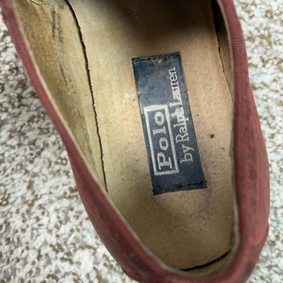 Polo by Ralph Lauren Orrick Men\'s Taupe Suede Oxford Shoes with Red Sole Size 9D Mens Ralph Lauren Oxford Shoes for Sale up to 90% Off: Poshmark main image 4