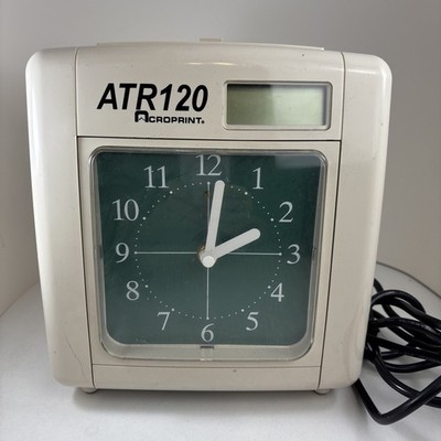 Acroprint ATR120 Electronic Time Recorder Time Clock FOR PARTS OR REPAIR ONLY