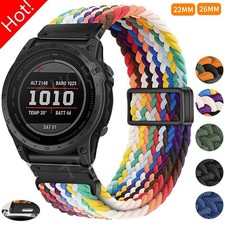 QuickFit Nylon Band For Garmin Fenix E 8 7 7X 6 6X Pro 5 5X 3HR Epix Watch Strap