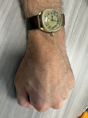 Vintage Elgin Herren Armbanduhr Gold Filled