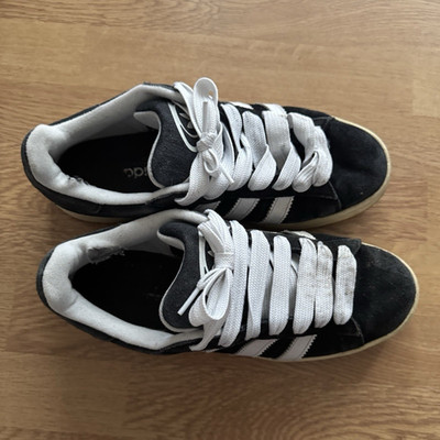 adidas Campus Sneaker Schwarz/Weiß Low Top Schnürung EU 45 Unisex Kinder