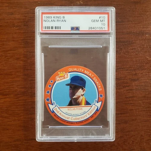 1989 King B Disc #10 Nolan Ryan - PSA 10 Gem Mint - Pop 17
