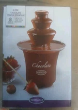 Nostalgia CFF300 3-Tier 1/2-Pound Chocolate Fondue Fountain NEW