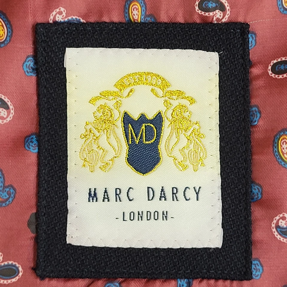Marc Darcy Waistcoat Blue Smart Formal 2 Pocket Men's Uk 3XL 52" - Image 3 of 4