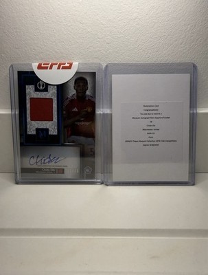 Topps Museum Collection Chido Obi Auto Relic Sapphire 37/75 Manchester United RC