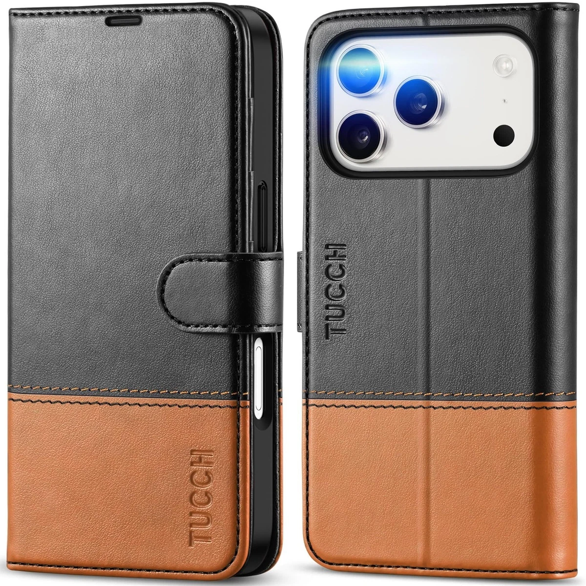 TUCCH Custodia per iPhone 14 Plus 5G, Cover [RFID Blocking] Portafoglio, Pelle Sintetica TPU Supporto Slot per Schede Chiusura a Calamita per iPhone 14 Plus (6,7 pollici, 2022)- Viola con Cinturino