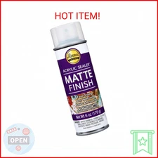 Aleene's Spray Finish 6oz Acrylic Sealer, 6 Ounce (Pack of 1), Clear-Matte