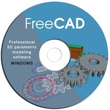 FreeCAD PRO 2D 3D Parametric Graphic Modeling Design Software-CNC-DWG-Windows-CD