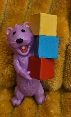 Bear in the Big Blue House Pip or Pop Otter Holding Colored Blocks Gently Used