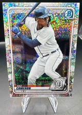 2020 Bowman Daz Cameron #BCP-45 Chrome Prospects Speckle Refractor 25/299 Tigers