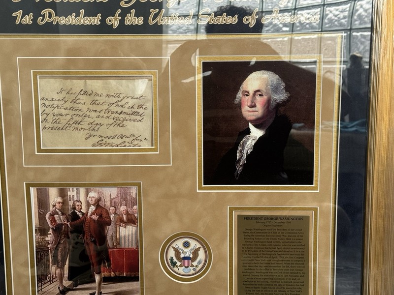 George Washington Original Signed Note with Authentication Certificates