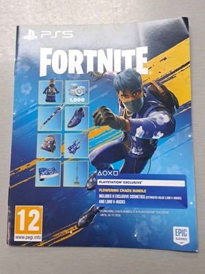 Fortnite Flowering Chaos Bundle PS5 Code UK 1000V Bucks Neu