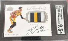 2016-17 Flawless Jamal Murray Momentous Rookie Patch Auto 16/25 Sgc 9.5 Nuggets