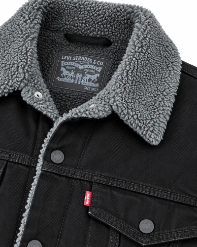 Levi's Men's Premium Sherpa Lined Denim Trucker Jacket Big & Tall image 4