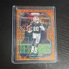 2020 Panini Prizm CeeDee Lamb Rookie Card Dallas Cowboys #334. rookie card picture