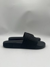 Dolce & Gabbana DG Logo rubber pool slides in black Size 43