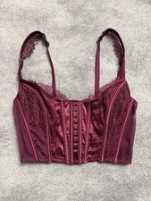 Victoria's Secret Dream Angels Unlined Lace Corset Bra Top.
