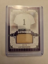 2022 Leaf Lumber Baseball Game Used Lumber #12/15 Lou Whitaker Purple 