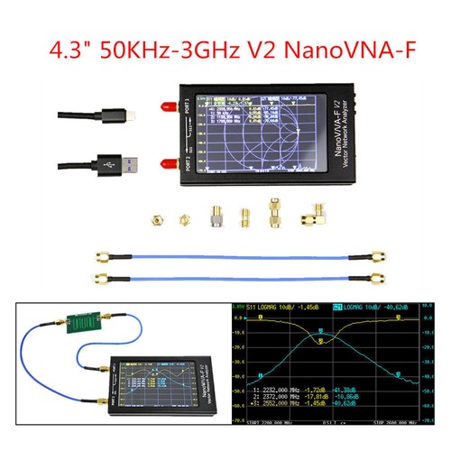 Analizzatore antenna di rete vettoriale NanoVNA-F V2 VNA da 4,3" 50 KHz-3 GHz... - Foto 5 di 21