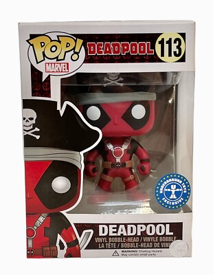 Marvel Comics Deadpool Pirate Exclusive Funko Pop Vinyl Bobble