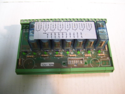 PHOENIX CONTACT 8 CHANNEL  12VDC RELAY MODULE 1NO/NC 10A/230VAC P2277