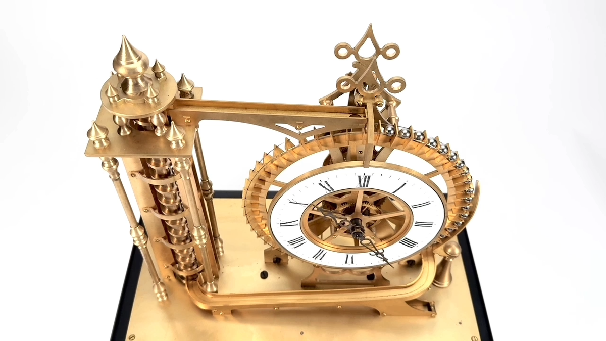 French Style Mystery Big wheel Water Tower Gravity Rolling Ball