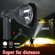 LED Hand Held Spotlight USB Rechargeable Camp Hunting Torch Lamp Searchlight