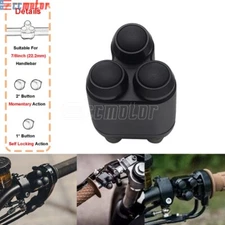 Universal Handlebar Switch Latch Momentary / Self Locking Switch For Harley 7/8"