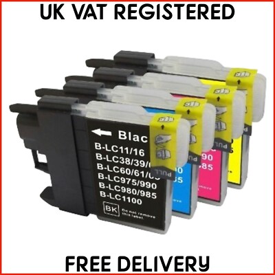 Start - 12 XXL Copatible Cartridges Equivalent To BROTHER Printer Equivalent To The Original No