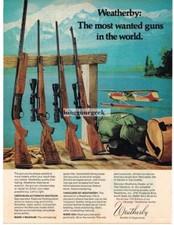 1974 Weatherby Centurion Shotgun Mark V Magnum Vanguard Rifles Vintage Ad